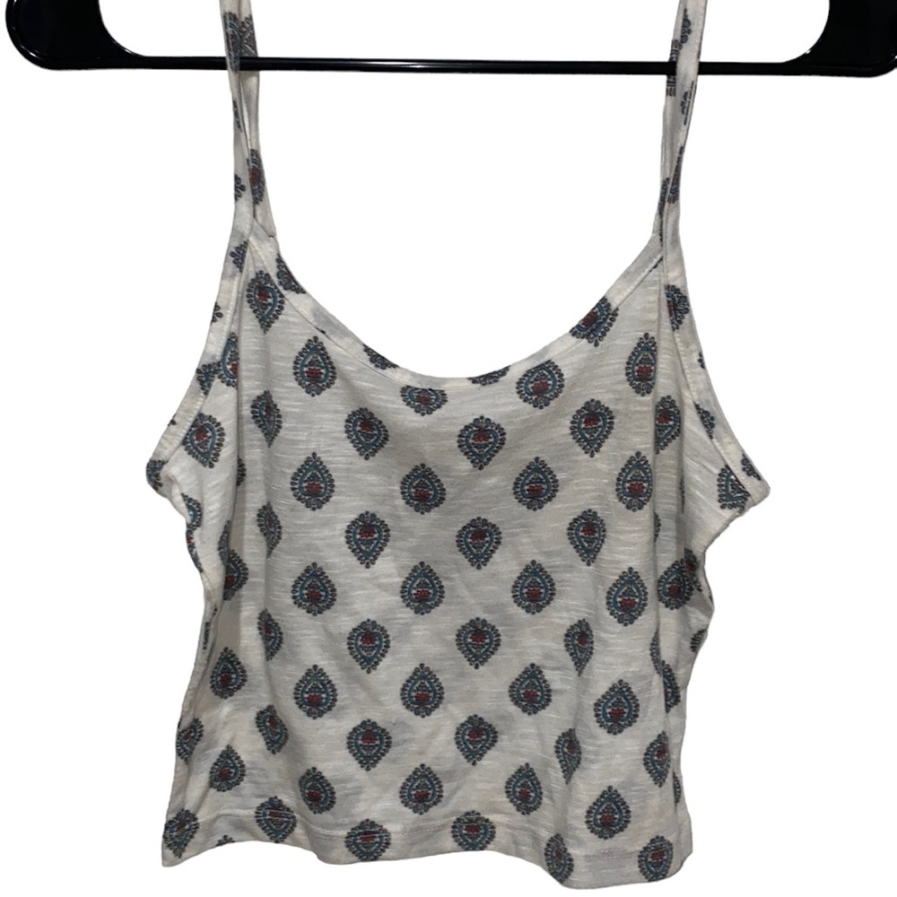 “4 for 20” ME to WE Strap Crop With Pattern Tank Top